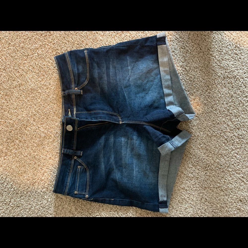 Denim Cuff Shorts